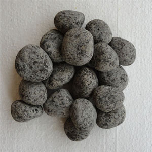 CHARCOAL Grey Indian Pebble Exporter Rachana Stones