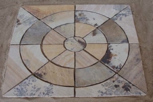 Circle PAving Mint FOssil Stone Circle Manufacturer Exporters Rachana Stones India mail:care@rachanastones.com