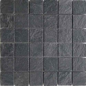 Himachal black brushed Mosaic STone supplier Rachana Stones India