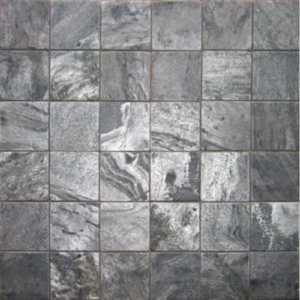 SLATE-Silver-Grey-Square-Pattern-Honed-Tumbled-36-pcs-on-mesh-Mosaic Supplier Rachana Stones India
